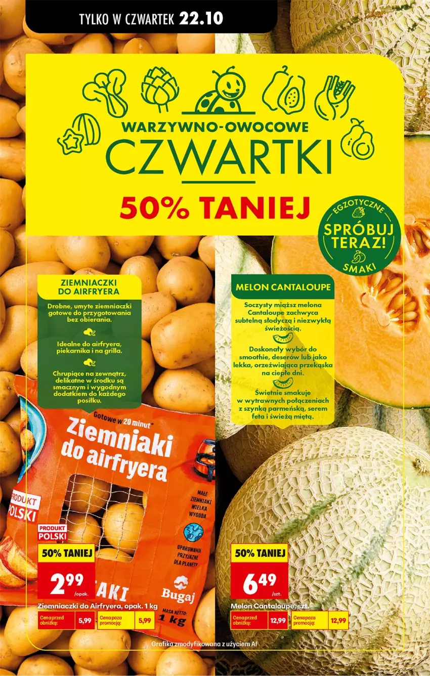 Gazetka promocyjna Biedronka - Od Czwartku - ważna 22.10 do 28.10.2026 - strona 24 - produkty: Deser, Feta, Grill, Melon, Piekarnik, Ser, Smoothie