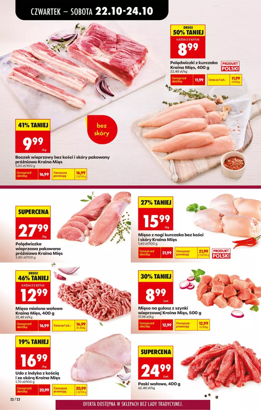 Gazetka promocyjna Biedronka - Od Czwartku - ważna 22.10 do 28.10.2026 - strona 28 - produkty: Boczek, Boczek wieprzowy, Kurczak, Mięso, Mięso mielone