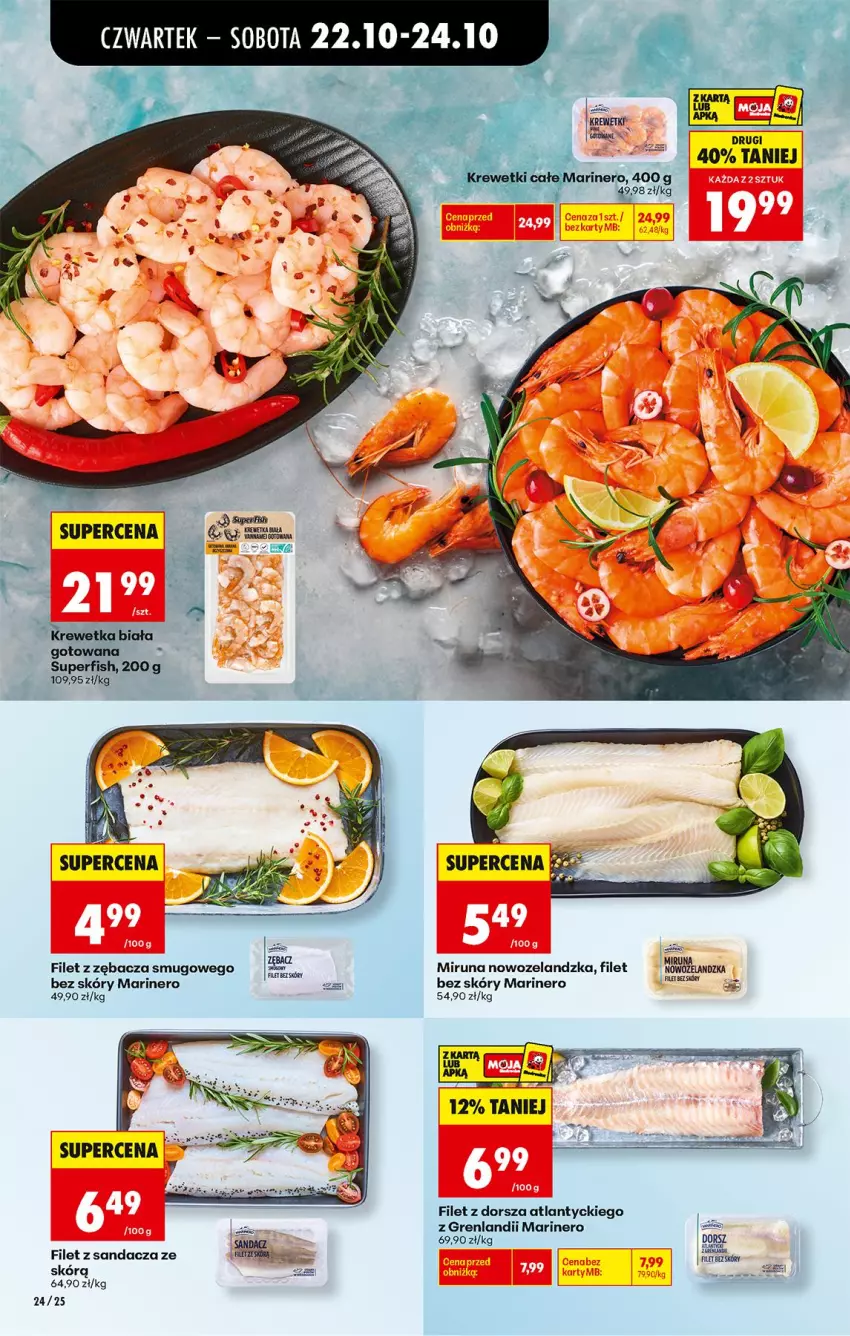 Gazetka promocyjna Biedronka - Od Czwartku - ważna 22.10 do 28.10.2026 - strona 32 - produkty: Dorsz, Filet z dorsza atlantyckiego, Filet z sandacza, Miruna, Sandacz
