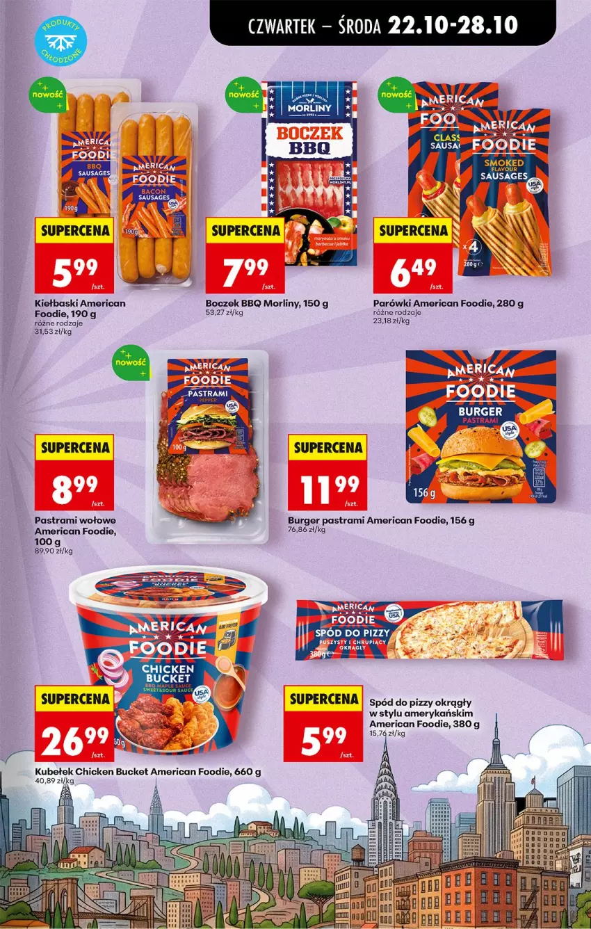 Gazetka promocyjna Biedronka - Od Czwartku - ważna 22.10 do 28.10.2026 - strona 45 - produkty: Boczek, Burger, Morliny, Parówki