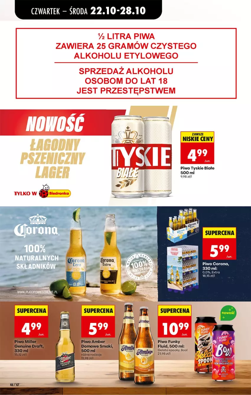 Gazetka promocyjna Biedronka - Od Czwartku - ważna 22.10 do 28.10.2026 - strona 62 - produkty: Piwo, Tyskie