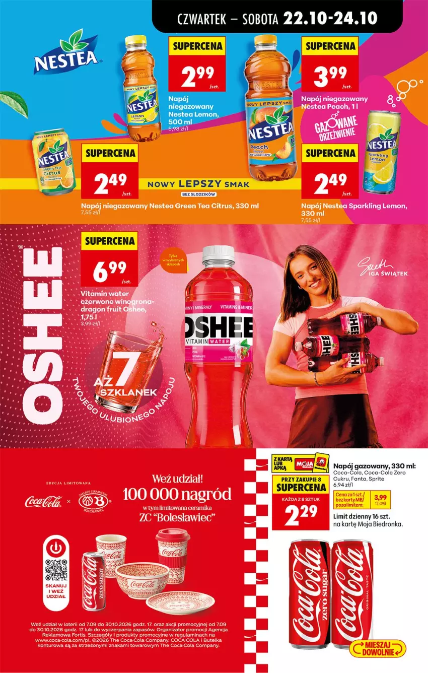 Gazetka promocyjna Biedronka - Od Czwartku - ważna 22.10 do 28.10.2026 - strona 65 - produkty: Coca-Cola, Fa, Fanta, LG, Napój, Napój gazowany, Nestea, Sprite