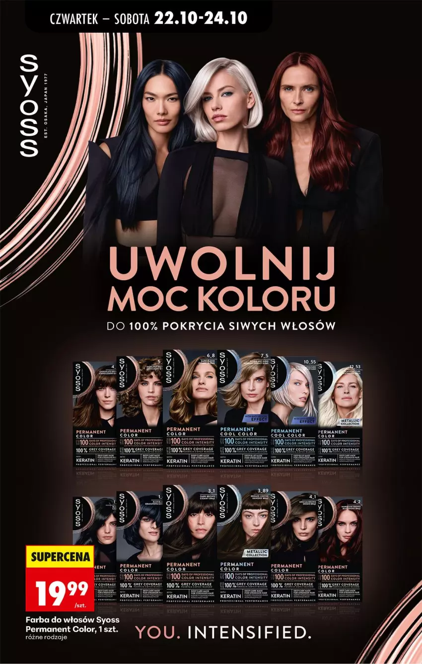 Gazetka promocyjna Biedronka - Od Czwartku - ważna 22.10 do 28.10.2026 - strona 76 - produkty: Fa, Farba do włosów, Olej, Syoss, Top