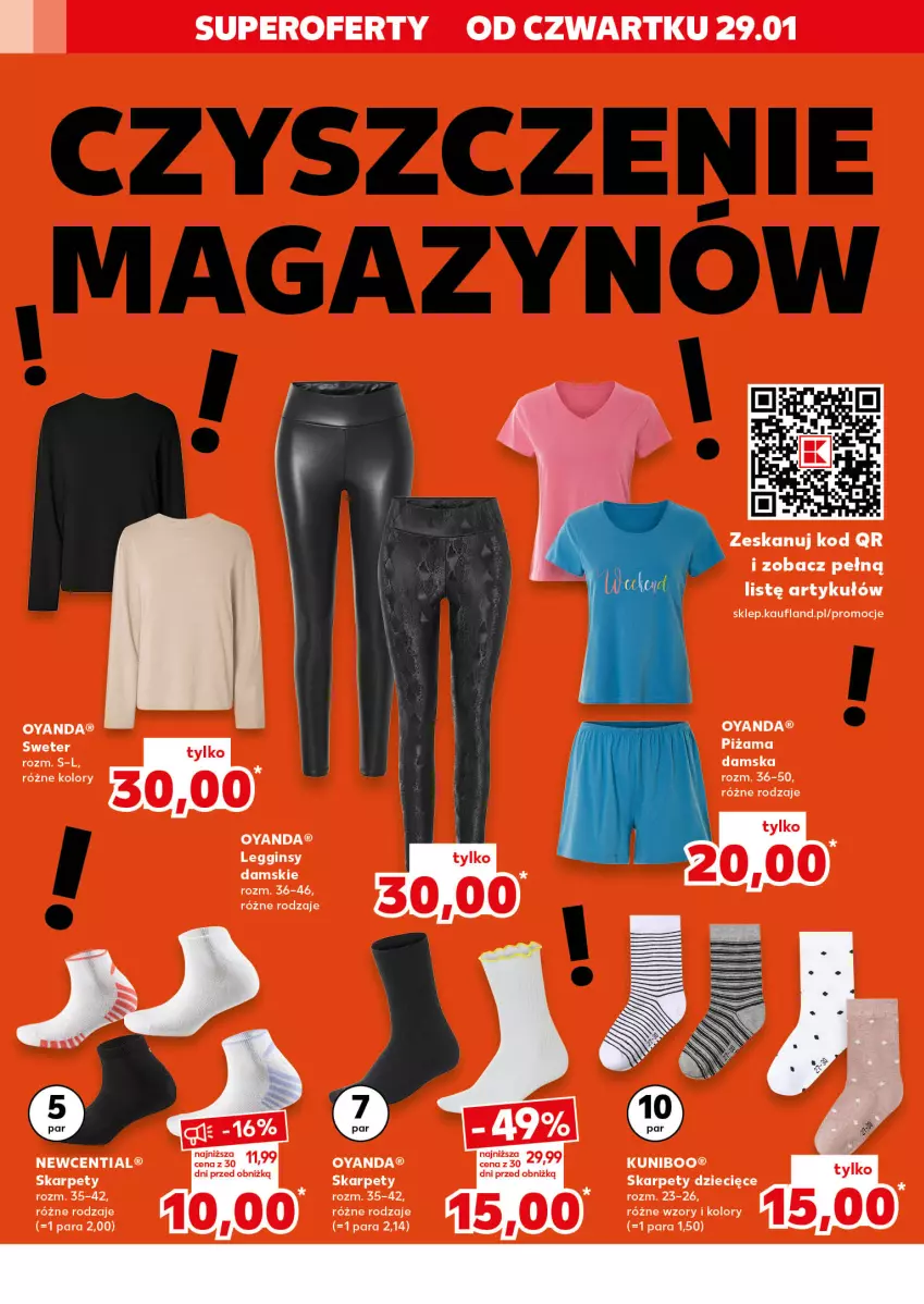 Gazetka promocyjna Kaufland - Kaufland - ważna 29.01 do 04.02.2026 - strona 4 - produkty: Dzieci, Fa, Gin, Karp, Legginsy, Piżama, Sweter