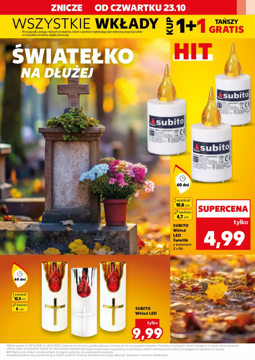 Gazetka promocyjna Kaufland - Kaufland - ważna 23.10 do 28.10.2025 - strona 11 - produkty: Bateria, Znicz