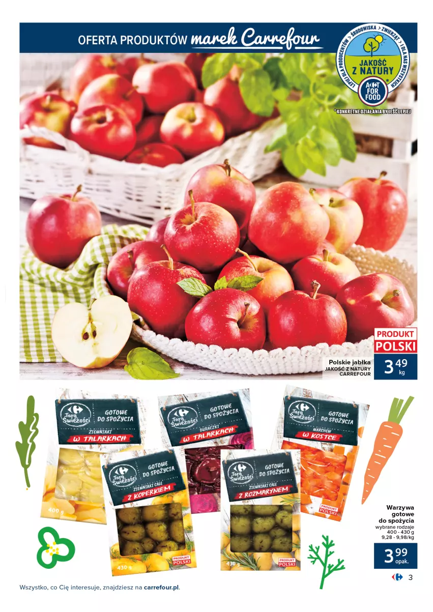 Gazetka promocyjna Carrefour - Gazetka Możemy jeść mądrze - ważna 11.01 do 23.01.2022 - strona 3 - produkty: Jabłka, Warzywa