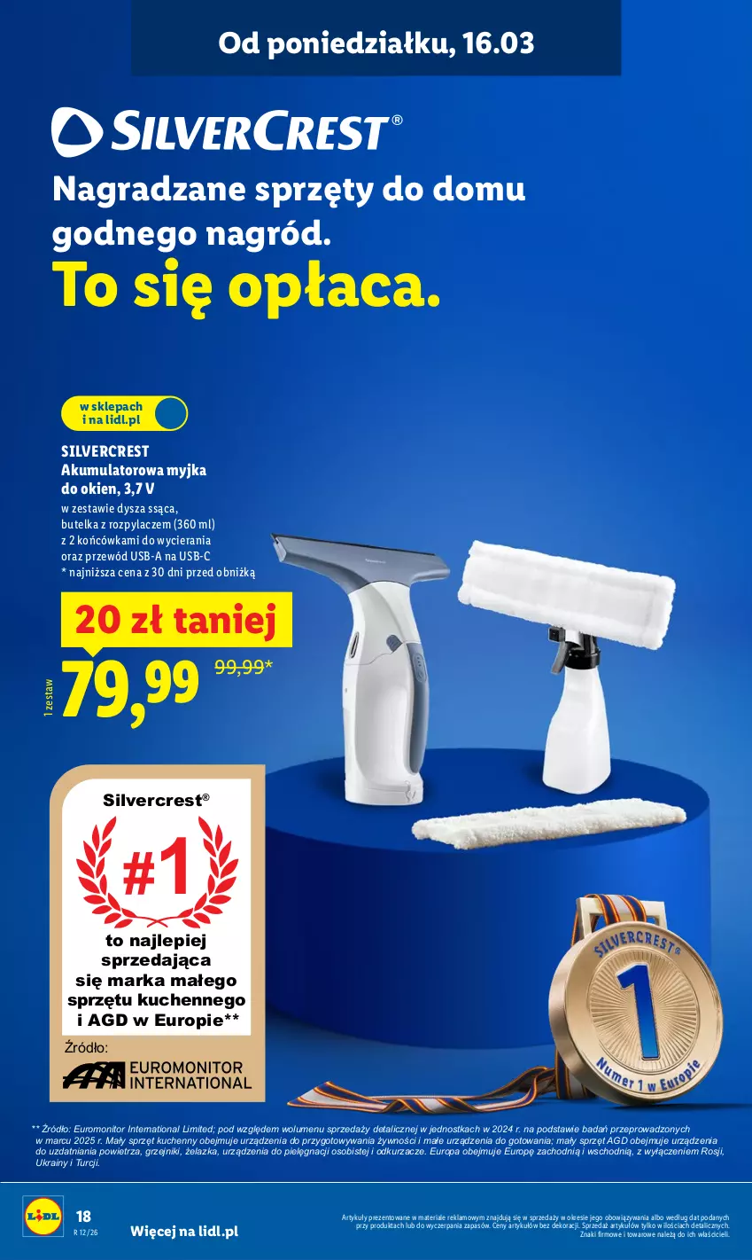 Gazetka promocyjna Lidl - Oferta ważna od 16.03 - ważna 16.03 do 21.03.2026 - strona 20 - produkty: Akumulator, Gra, Grzejnik, Monitor, Myjka do okien, Odkurzacz, Odkurzacze, Przewód, Silvercrest