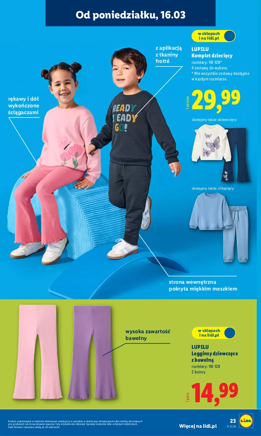 Gazetka promocyjna Lidl - Oferta ważna od 16.03 - ważna 16.03 do 21.03.2026 - strona 29 - produkty: Dzieci, Gin, Legginsy, Sok