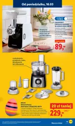 Gazetka promocyjna Lidl - Oferta ważna od 16.03 - Gazetka - ważna od 21.03 do 21.03.2026 - strona 15 - produkty: Silvercrest, Ser, Nóż uniwersalny, Miseczka, Maszynka do mielenia, Rozdrabniacz, Mikser, Szynka, Robot, Maszynka, Bosch