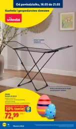 Gazetka promocyjna Lidl - Oferta ważna od 16.03 - Gazetka - ważna od 21.03 do 21.03.2026 - strona 18 - produkty: Kuchnia, Suszarka do ubrań, Vileda, Suszarka