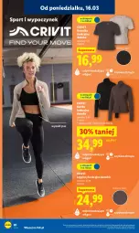 Gazetka promocyjna Lidl - Oferta ważna od 16.03 - Gazetka - ważna od 21.03 do 21.03.2026 - strona 26 - produkty: Sok, Por, Gin, Kurtka, Kosz, Koszulka, Sport, Legginsy, Koszulka funkcyjna, LG