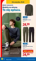 Gazetka promocyjna Lidl - Oferta ważna od 16.03 - Gazetka - ważna od 21.03 do 21.03.2026 - strona 44 - produkty: Sok, Kosz, Koszulka, Moda, Spodnie