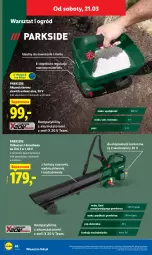 Gazetka promocyjna Lidl - Oferta ważna od 16.03 - Gazetka - ważna od 21.03 do 21.03.2026 - strona 54 - produkty: Parkside, Odkurzacz, Top, Ser, Dmuchawa do liści, Ogród, Akumulator