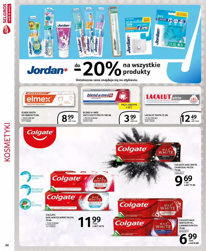 Gazetka promocyjna Selgros - Extra Oferta - ważna 01.12 do 31.12.2021 - strona 50 - produkty: Blend-a-Med, Colgate, Elmex, Lacalut, LG, Pasta do zębów