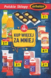 Gazetka promocyjna Arhelan - Gazetka - Gazetka - ważna od 23.01 do 23.01.2022 - strona 1 - produkty: Majonez, Ciastka, Sok, Kiełbasa krakowska, Duda, Tymbark, Kabanos, Oleo, Kiełbasa