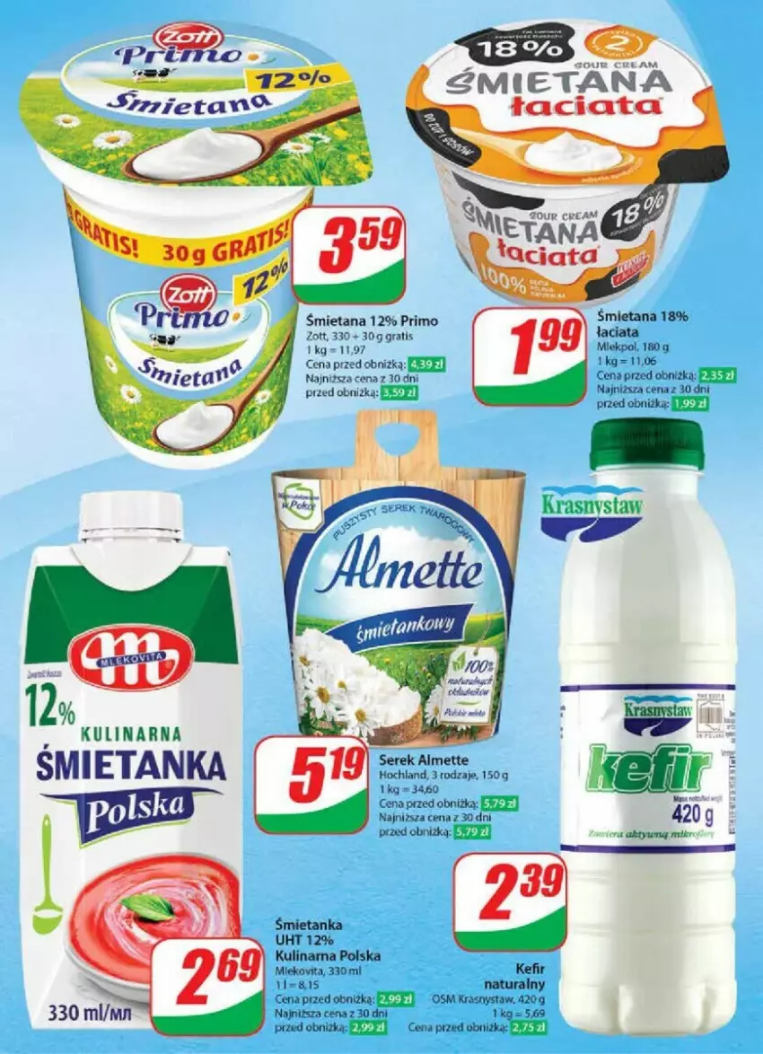 Gazetka promocyjna Dino - ważna 19.06 do 25.06.2024 - strona 33 - produkty: Gra, Hochland, Kefir, Mleko, Mlekovita, Zott