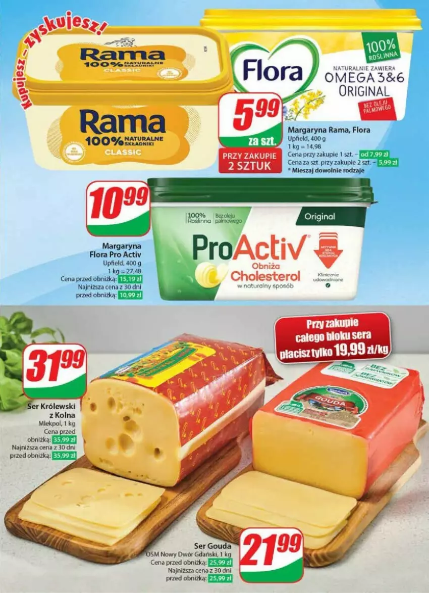 Gazetka promocyjna Dino - ważna 19.06 do 25.06.2024 - strona 36 - produkty: Flora, Gin, Gouda, Królewski, Margaryna, Rama, Ser