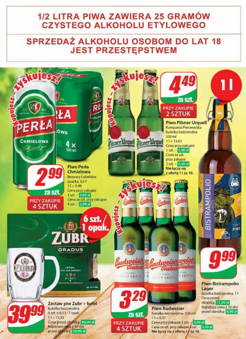 Gazetka promocyjna Dino - ważna 19.06 do 25.06.2024 - strona 42 - produkty: Perła, Pilsner Urquell, Piwo, Ser