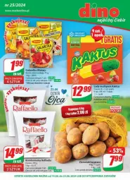 Gazetka promocyjna Dino - Gazetka - ważna od 25.06 do 25.06.2024 - strona 1 - produkty: JBL, Gra, Kaktus, Winiary, Ziemniaki, Raffaello, Lody, Galaretka, Ferrero, Gala, Fa