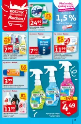 Gazetka promocyjna Auchan - Gazetka Koszyk Oszczędności Auchan Hipermarkety - Gazetka - ważna od 19.10 do 19.10.2022 - strona 19 - produkty: Płyn do prania, Ludwik, Papier, Tablet, Worki na śmieci, Mleczko, Ręcznik, Worki na śmiec, Calgon, Sidolux, Podkład, LG