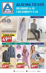 Gazetka promocyjna Aldi - Gazetka - ważna od 07.10 do 07.10.2023 - strona 1 - produkty: Top, Gra, Bluza polarowa, Bluza, Piżama, Fa