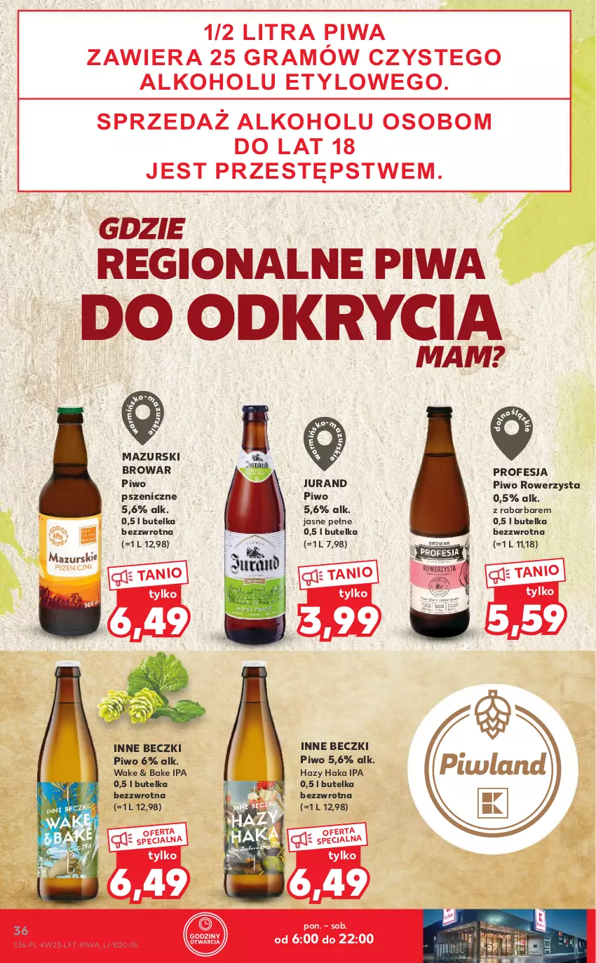 Gazetka promocyjna Kaufland - OFERTA TYGODNIA - ważna 09.06 do 14.06.2022 - strona 36 - produkty: Gra, Piwa, Piwo, Rower