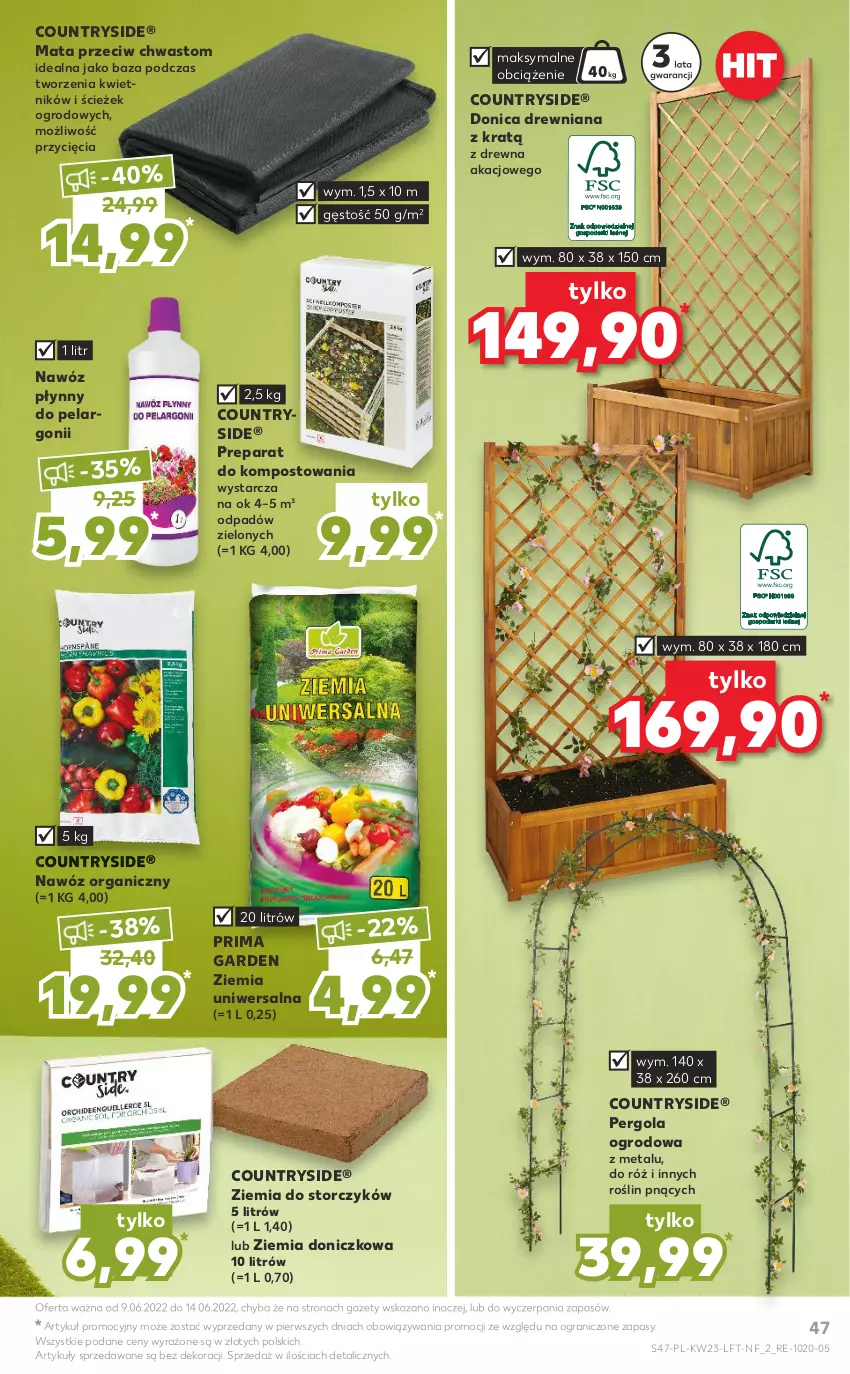 Gazetka promocyjna Kaufland - OFERTA TYGODNIA - ważna 09.06 do 14.06.2022 - strona 47 - produkty: Gra, Kwietnik, Nawóz, Prima, Storczyk