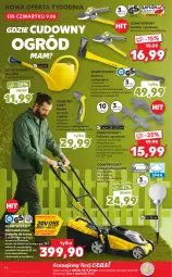Gazetka promocyjna Kaufland - OFERTA TYGODNIA - Gazetka - ważna od 14.06 do 14.06.2022 - strona 46 - produkty: Top, Sok, Ser, Por, Noż, Konewka, Sekator, Kosz, Lampa, Olej, Ogród, Dźwig, Kosiarka, Akumulator