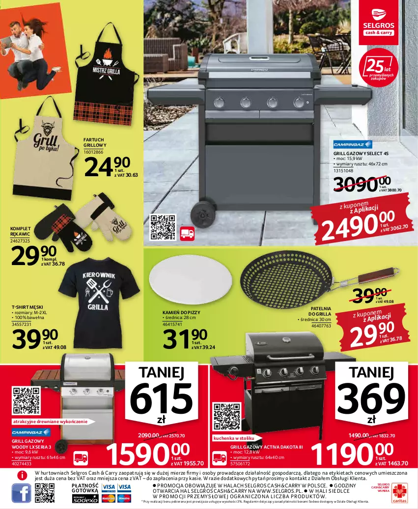 Gazetka promocyjna Selgros - Oferta przemysłowa - ważna 05.05 do 18.05.2022 - strona 3 - produkty: Fa, Gra, Grill, Grill gazowy, LG, Patelnia, Ser, Sok, Stolik, T-shirt, Wełna