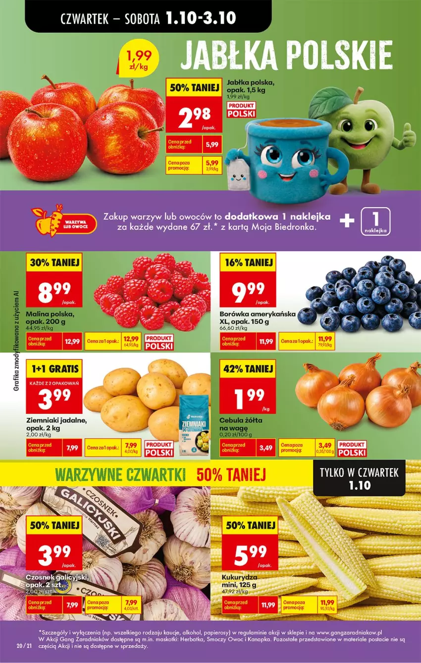 Gazetka promocyjna Biedronka - Od Czwartku - ważna 01.10 do 03.10.2026 - strona 24 - produkty: Cebula, Gra, Grafika, Klej, Papier, Saska, Ziemniaki