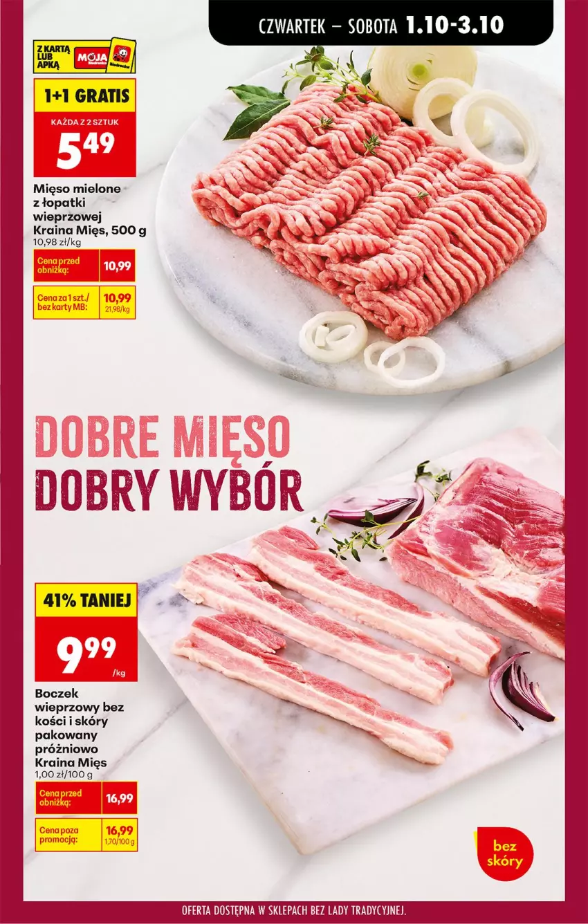 Gazetka promocyjna Biedronka - Od Czwartku - ważna 01.10 do 03.10.2026 - strona 29 - produkty: Boczek, Boczek wieprzowy, Mięso, Mięso mielone