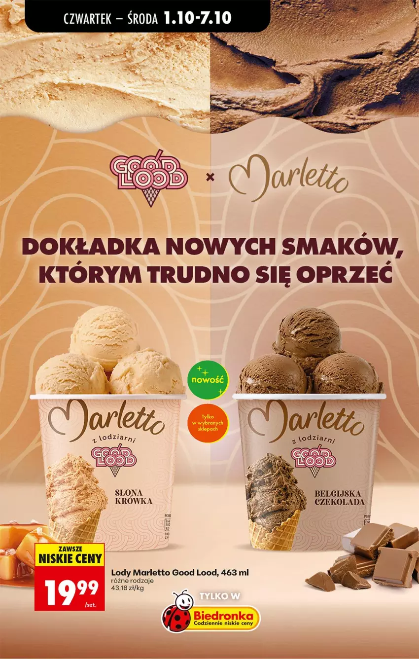 Gazetka promocyjna Biedronka - Od Czwartku - ważna 01.10 do 03.10.2026 - strona 42 - produkty: Czekolada, LG, Lody