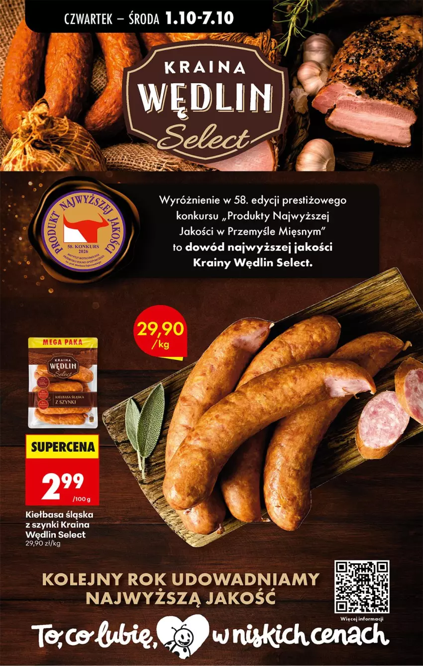 Gazetka promocyjna Biedronka - Od Czwartku - ważna 01.10 do 03.10.2026 - strona 45 - produkty: Kiełbasa, Kiełbasa śląska, Olej
