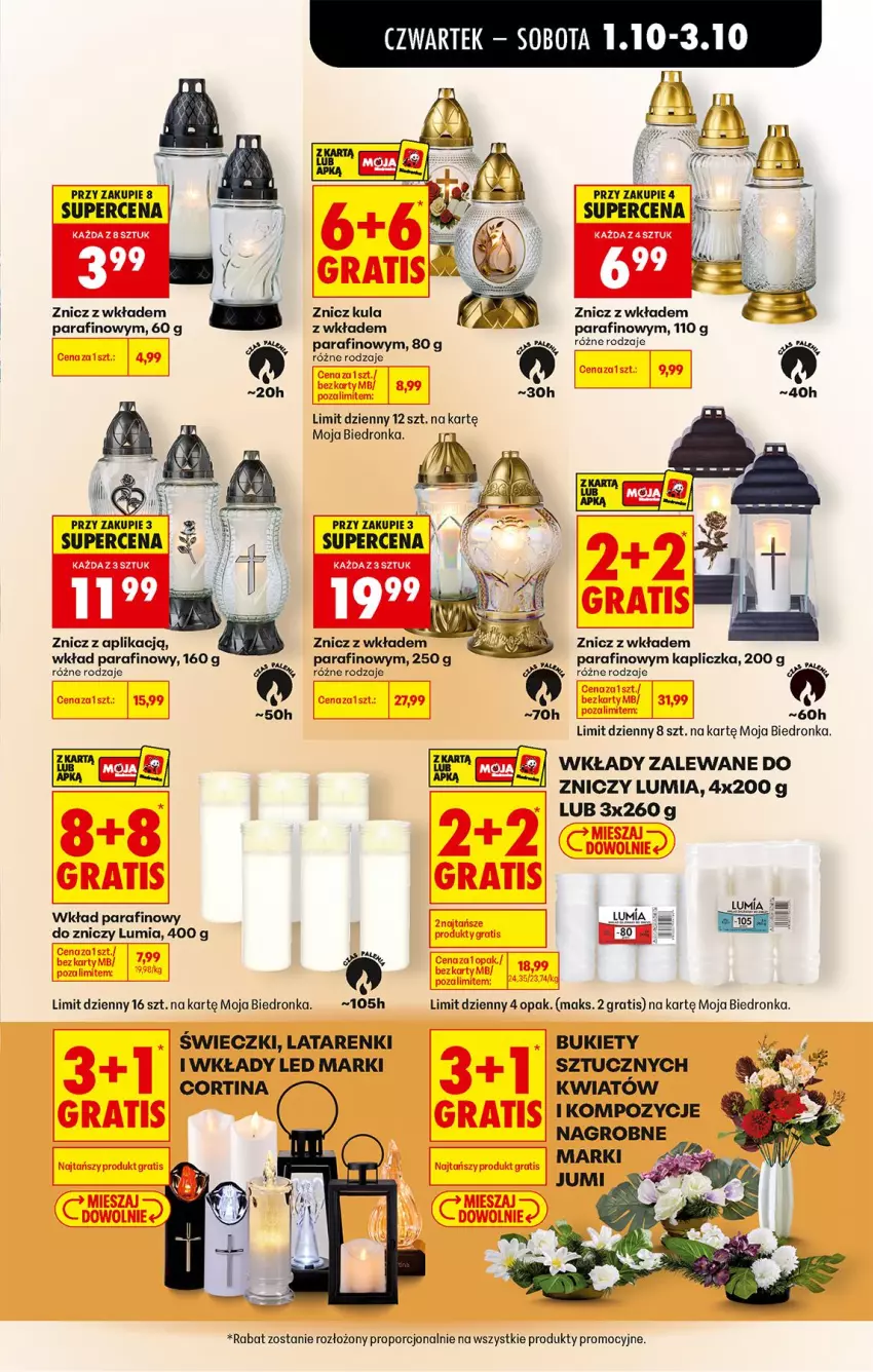 Gazetka promocyjna Biedronka - Od Czwartku - ważna 01.10 do 03.10.2026 - strona 77 - produkty: Bukiet, Gra, Por, Znicz
