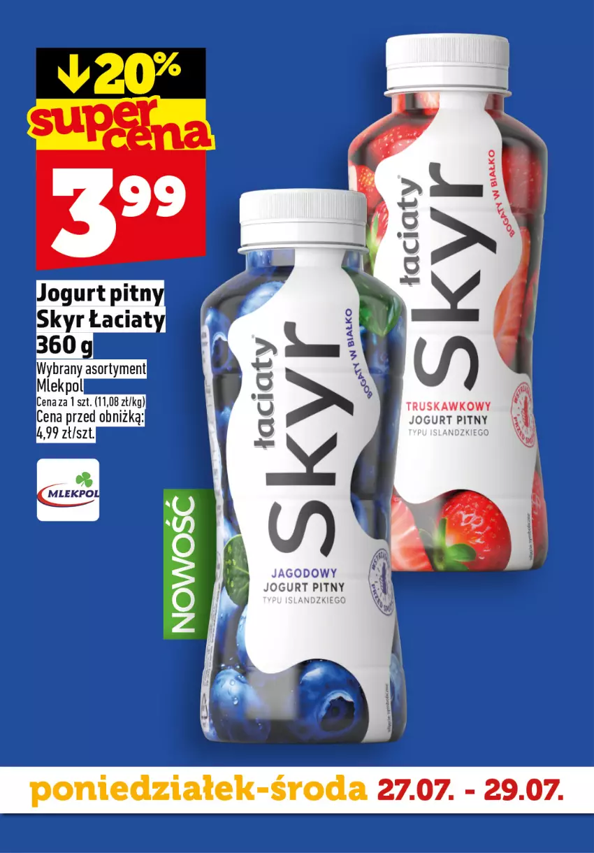 Gazetka promocyjna Topaz - Gazetka - ważna 27.07 do 29.07.2026 - strona 6 - produkty: Jogurt, Jogurt pitny