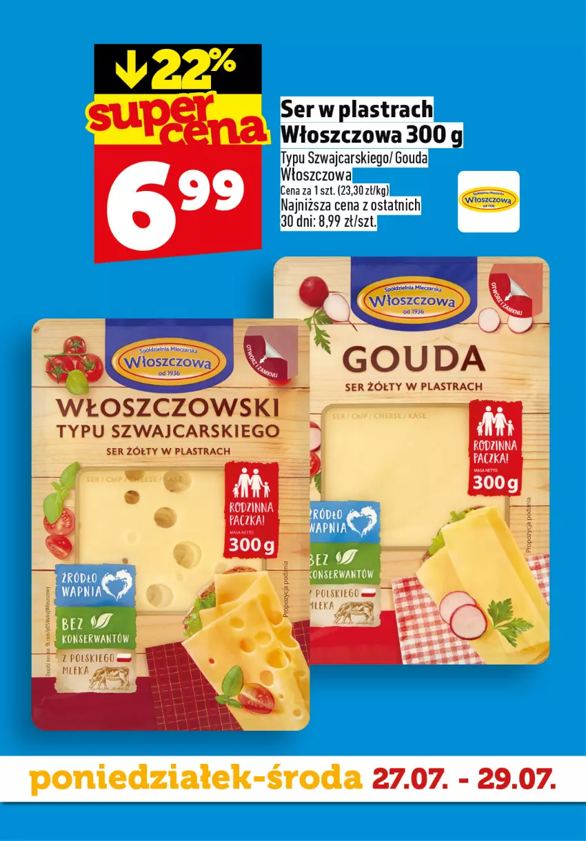 Gazetka promocyjna Topaz - Gazetka - ważna 27.07 do 29.07.2026 - strona 7 - produkty: Cars, Gouda, Koc, Ser, Włoszczowski