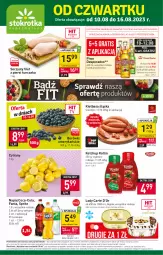 Gazetka promocyjna Stokrotka - Supermarket - Gazetka - ważna od 16.08 do 16.08.2023 - strona 1 - produkty: Piwa, Piwo, Kurczak, Ketchup, Warzywa, Sok, Gra, Filet z piersi kurczaka, Sokołów, Cytryny, Coca-Cola, Desperados, Lody, Algida, Kotlin, Fanta, Owoce, Sprite, Napój, Kiełbasa, Mięso, Kiełbasa śląska, LG, Fa