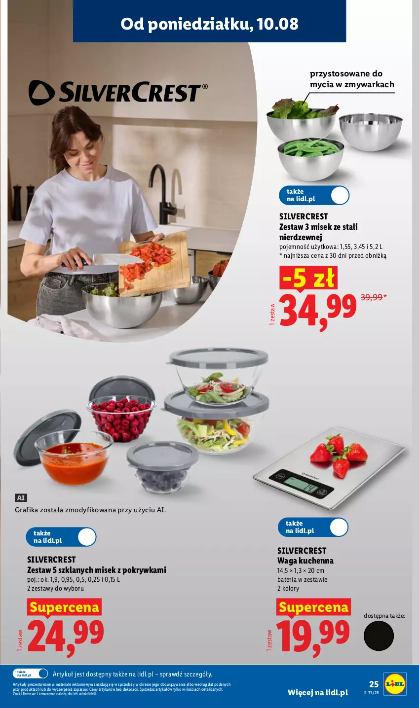 Gazetka promocyjna Lidl - Gazetka ważna od 10.08. do 14.08. - ważna 10.08 do 14.08.2026 - strona 29 - produkty: Bateria, Gra, Grafika, Silvercrest, Waga, Warka, Zmywarka
