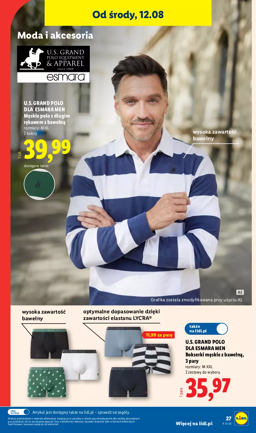 Gazetka promocyjna Lidl - Gazetka ważna od 10.08. do 14.08. - ważna 10.08 do 14.08.2026 - strona 37 - produkty: Bokserki, Gra, Grafika, Moda, Ser, Sok