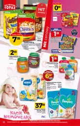 Gazetka promocyjna Topaz - Gazetka - Gazetka - ważna od 14.04 do 14.04.2021 - strona 12 - produkty: Cheerios, Ser, Ryż, Pampers, Nesquik, Pieluchy, BoboVita, Lion, Sezam, Oranżada, Hellena, Cini Minis, Deser, Miecz