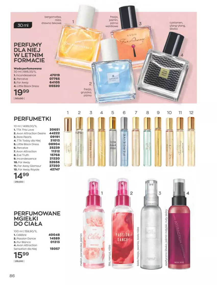 Gazetka promocyjna Avon - Sierpień - ważna 01.08 do 31.08.2022 - strona 82 - produkty: Cyklamen, Dres, Fa, Lack, Perfum, Pur, Sati