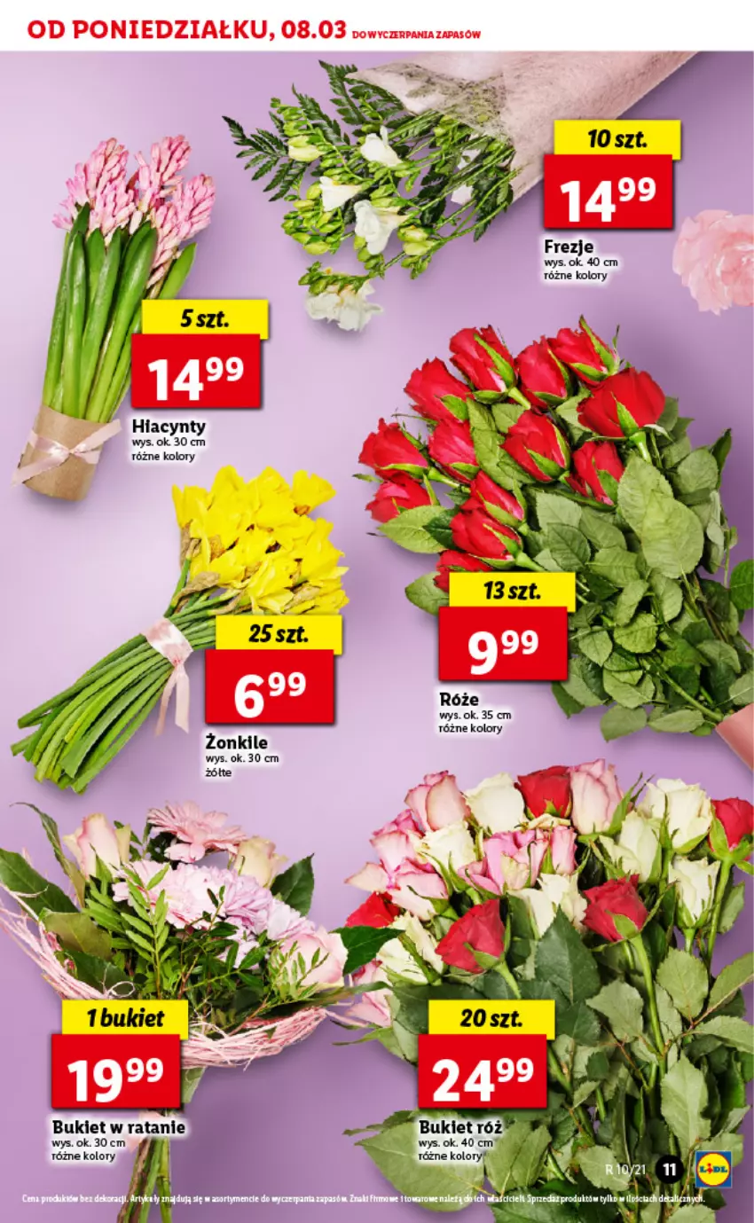 Gazetka promocyjna Lidl - GAZETKA - ważna 08.03 do 10.03.2021 - strona 11 - produkty: Bukiet, LG