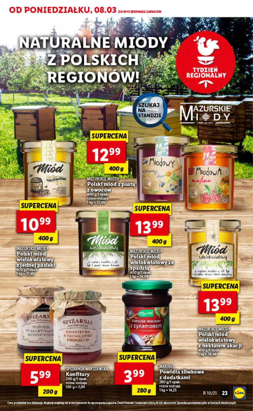 Gazetka promocyjna Lidl - GAZETKA - ważna 08.03 do 10.03.2021 - strona 23 - produkty: Miód