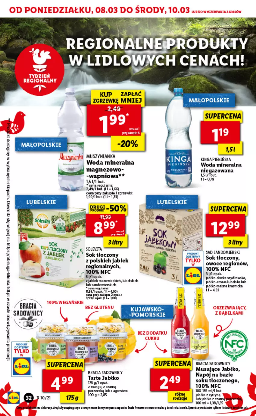 Gazetka promocyjna Lidl - GAZETKA - ważna 08.03 do 10.03.2021 - strona 32 - produkty: AEG, Fa, Gres, Magnez, Mango, Por, Sok, Woda, Woda mineralna