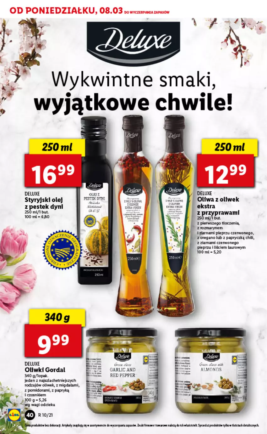 Gazetka promocyjna Lidl - GAZETKA - ważna 08.03 do 10.03.2021 - strona 40 - produkty: Laur, Oliwki, Pieprz, Wagi