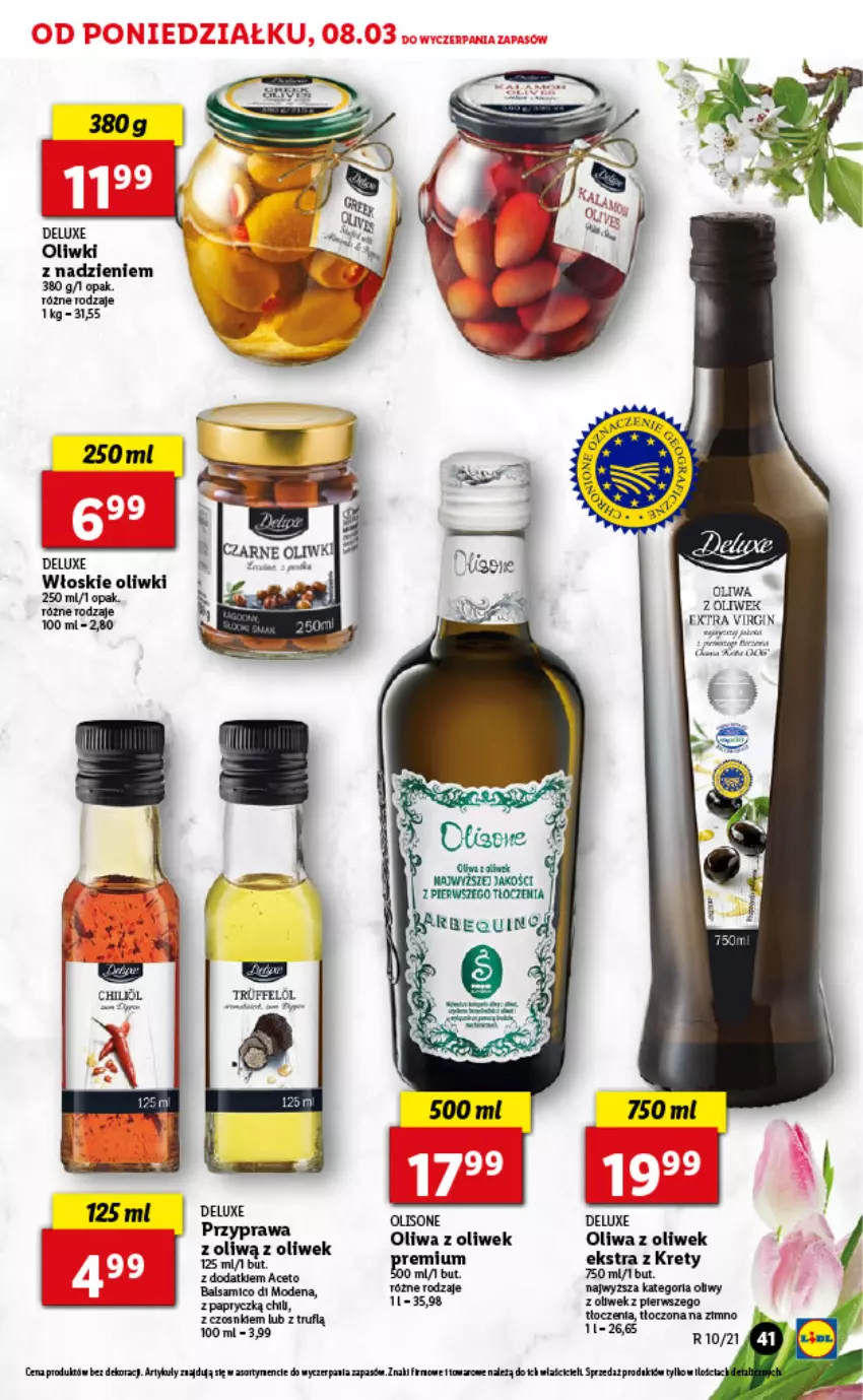 Gazetka promocyjna Lidl - GAZETKA - ważna 08.03 do 10.03.2021 - strona 41 - produkty: Gin, Kret, Oliwa z oliwek, Oliwki