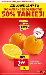 Gazetka promocyjna Lidl - GAZETKA - Gazetka - ważna od 10.03 do 10.03.2021 - strona 5 - produkty: Ser, Pomarańcze, Deser
