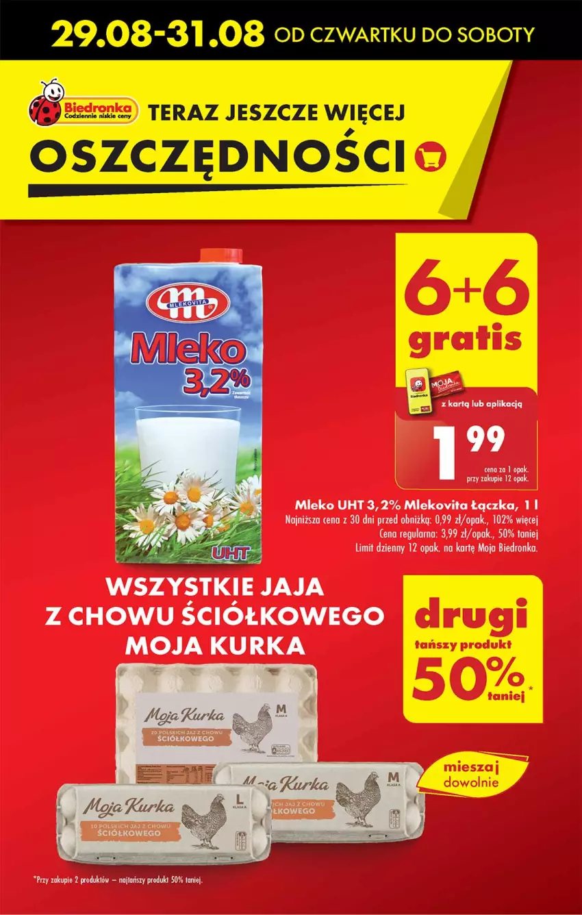 Gazetka promocyjna Biedronka - Od Czwartku - ważna 29.08 do 04.09.2024 - strona 5 - produkty: Mleko, Mlekovita, Tera