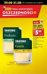 Gazetka promocyjna Biedronka - Od Czwartku - Gazetka - ważna od 04.09 do 04.09.2024 - strona 4 - produkty: Ser, Tera, Podlaski, Gouda, Mleko