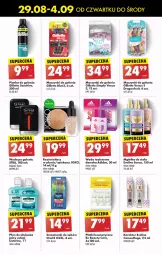 Gazetka promocyjna Biedronka - Od Czwartku - Gazetka - ważna od 04.09 do 04.09.2024 - strona 51 - produkty: Gillette Venus, Gin, Oral B, Płyn do płukania jamy ustnej, Listerine, Eveline, Str8, Rozświetlacz, Adidas, Pianka do golenia, Woda po goleniu, Venus, Płyn do płukania, Woda toaletowa, Płatki kosmetyczne, Gillette, Be Be, Woda, Fa